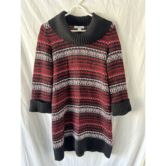 Unbranded Dresses & Skirts - Vintage Y2k Oversized Sweater Dress Small Fall Winter School Turtleneck Chunky